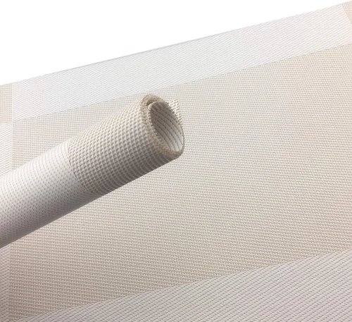 Vista 7 de Juego de 6 manteles individuales de vinilo beige resistentes al calor, antideslizantes, lavables, color beige