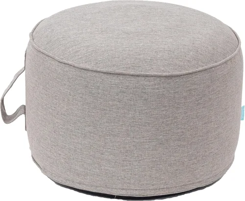 Vista 10 de QILLOWAY Otomana inflable para exteriores para patio, puf redondo impermeable, reposapiés inflable, reposapiés al aire libre para piscina, jardín