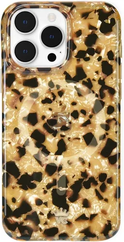 Vista 120 de VELVET CAVIAR Funda compatible con MagSafe para iPhone 15, probada en caídas de 10 pies, estampado de leopardo y amatista morada