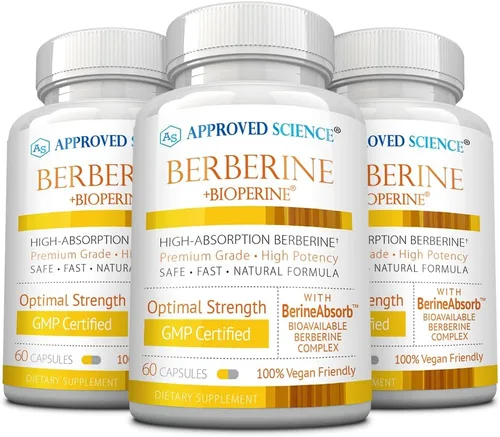 Vista 7 de Approved Science Berberina 1000mg - Suplemento de berberina de alta absorción con BioPerine - 60 cápsulas - 1 mes de suministro - Vegano