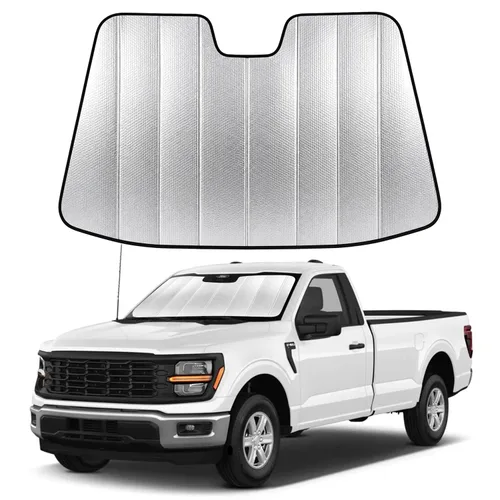 Vista 31 de EcoNour Parasol plegable para parabrisas de Mazda 3 2014-2016 2017 2018, parasol para ventana delantera de automóvil, protección UV, bloqueador