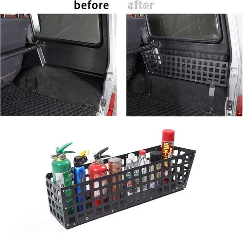 Vista 6 de HAPPYHORSE para Mercede-s-Ben-z Clase G W463 G63 G65 G55 G500 G550 G350d 2004-2018 Car Trunk Right Caja de almacenamiento Accesorios