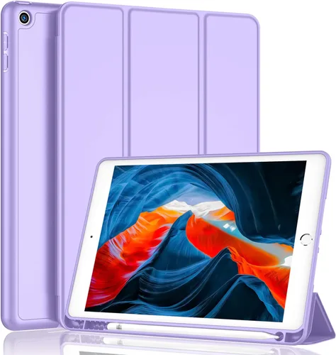 Vista 42 de iMieet - Funda para iPad de 9ª generación 2021/iPad de 8ª generación 2020 de 10.2 pulgadas con soporte para lápices, funda para iPad de 7ª
