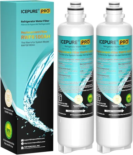 Vista 11 de ICEPURE Alkaline BORPLFTR50 - Filtro de agua para refrigerador de reemplazo para Bosch Ultra Clarity Pro 11032531, 12033030, BORPLFTR55, 12028325