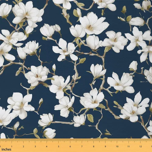 Vista 10 de Feelyou Tela de Flores Groovy por Yarda 1 Yarda Niños Retro Floral Boho Tela de Tapicería para Sillas para Niños Niñas Adolescentes Años 70 Hippie