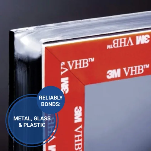 Vista 4 de Cinta 3M VHB RP32 2" x 5 yardas Gris