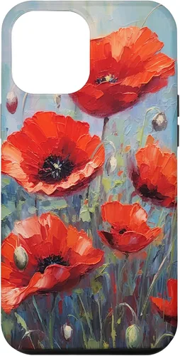 Vista 26 de Funda para iPhone 12/12 Pro Red Poppies Flowers In A Field