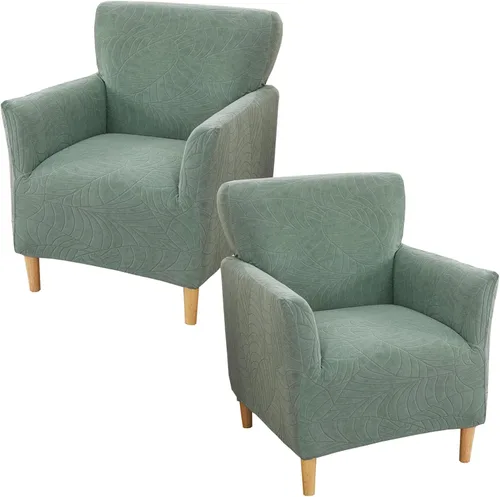 Vista 57 de Fundas de jacquard para sillón de banquete, fundas suaves para sillón de 1 pieza, fundas elásticas para silla de sala de estar, antideslizantes