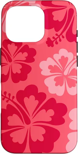 Vista 20 de Hibiscus Flower Beach Hawaiian Exotic Floral Surf Cranberry Case for iPhone 17