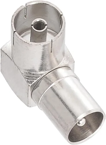 Vista 7 de Bingfu Varón de ángulo recto PAL a conector coaxial hembra PAL RF enchufe para cables de antena de TV, cables coaxiales de satélite