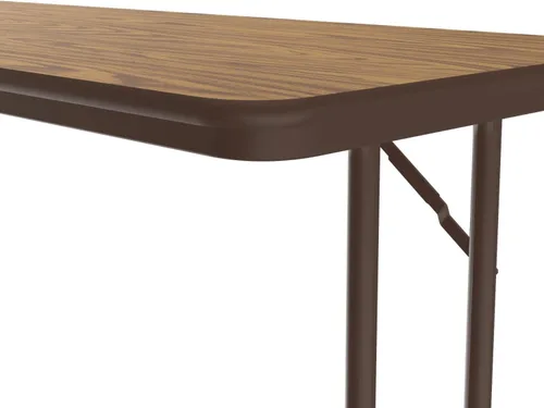 Vista 4 de Correll Mesa de seminario plegable de laminado rectangular en roble medio ST2496TF-06