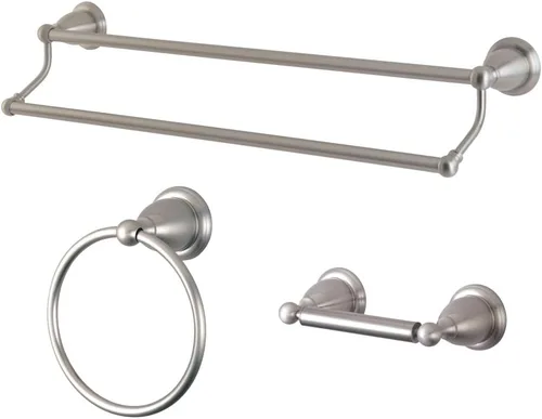 Vista 3 de Kingston BAK175348BB - Juego de accesorios de baño, latón cepillado Cobrizo cepillado