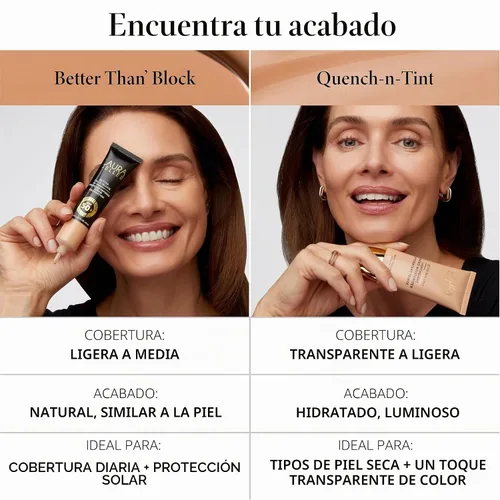 Vista 10 de LAURA GELLER NEW YORK Quench-n-Tint Hidratante con Color Ligero, Porcelana/Claro - Cobertura Transparente a Ligera Modulable - Acabado de Brillo 01
