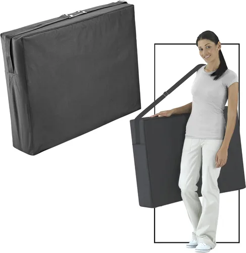 Vista 3 de Master Massage Zephyr - Mesa de masaje portátil y ligera, mesa de tatuaje, cama de spa (negro, granate)