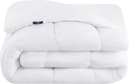 Vista 8 de Serta ComfortSure - Funda de colchón tamaño individual, almohadilla de colchón con parte superior acolchada ajustable, súper suave y transpirable