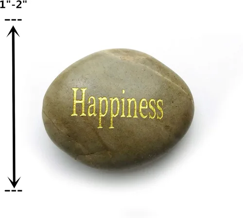 Vista 4 de 24 piedras inspiradoras grabadas, regalo de terapia zen, piedra de agradecimiento con palabras inspiradoras de oración, piedras de bendición.
