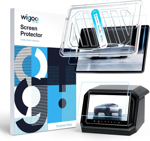 Vista 9 de Wigoo Tesla Model Y & Model 3 Protector de Pantalla Mate [No Más Reflejos y Huellas Dactilares] Model Y(2020~2025)/Model 3(2017~2023) Accesorios