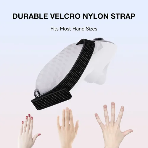 Vista 3 de APEXINNO VR Controller Grips Adjustable Active Knuckle Straps with Battery Cover for Meta Quest 3 Accessories, VR Controller Strap Battery Cover