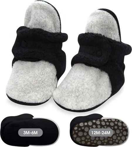 Vista 8 de Zutano Botines de forro polar unisex para bebé, con cierre de dos broches, de recién nacido a 24 meses Rosa bebé