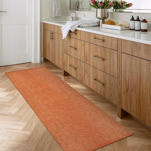 Vista 61 de LEEVAN Alfombra lavable para baño, alfombra tejida negra de 2 x 3 pies para entrada, alfombra de puerta delantera de algodón, alfombras pequeñas