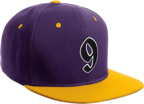 Vista 14 de Daxton Gorra clásica con visera de billete plano con letras del alfabeto inglés antiguo de la A a la Z