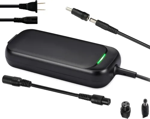 Vista 8 de Adaptador de corriente de 54.6V 2A Cargador de batería de alimentación rápida con enchufe de 5.5 * 2.1mm de 1 clavija y enchufe XLR de 3 clavijas