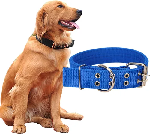 Vista 8 de Love Dream Collar militar ajustable para perro, collares tácticos de nailon con anillo en D de metal y hebilla para perros grandes y extragrandes
