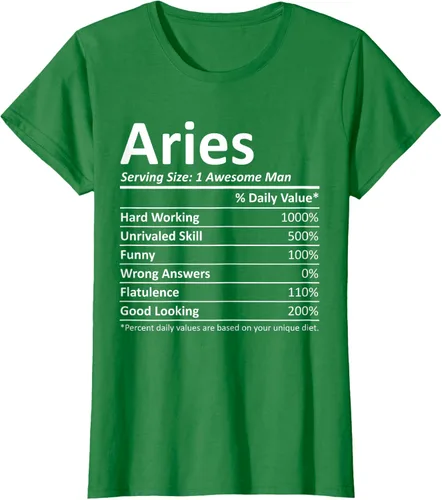Vista 25 de ARIES Nutrition - Camiseta divertida de regalo con nombre personalizado para cumpleaños, Negro, S