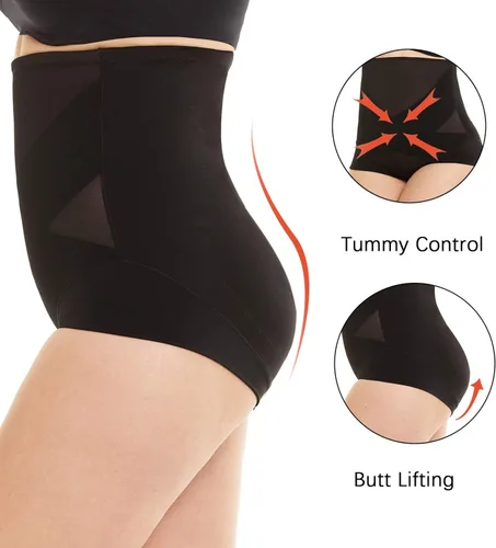 Vista 4 de GANAYAN Shapewear - Bragas moldeadoras de cintura alta con control de abdomen