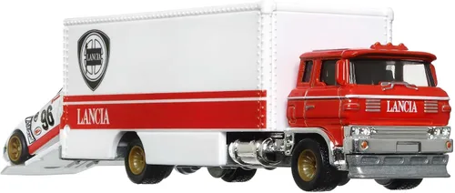 Vista 7 de Hot Wheels Coche Cultura Equipo Transporte Lancia Stratos Grupo 5 & Sakura Sprinter Diecast Car