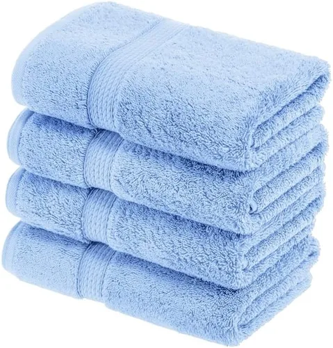 Vista 121 de Juego de 6 toallas de algodón egipcio Superior, incluye 2 toallas de baño, 2 toallas de mano, 2 toallas de cara/toallitas, ultra suaves de lujo