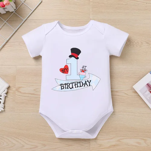 Vista 3 de ODASDO Conjunto de 3 piezas con temática de animla para bebé niña