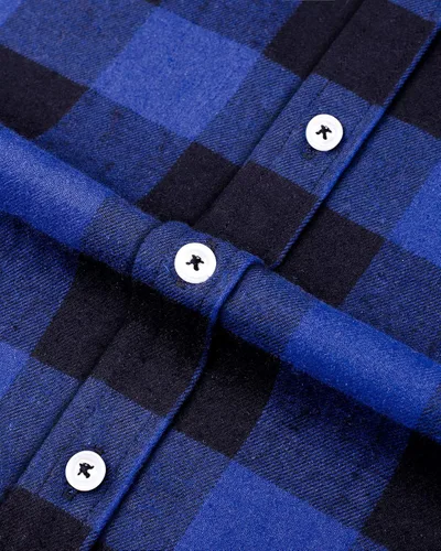 Vista 3 de siliteelon Camisa de franela a cuadros para niños pequeños, camisas de manga larga con botones
