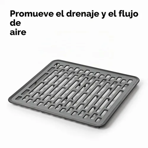Vista 4 de OXO Good Grips - Tapete pequeño para fregadero de cocina con orificios de Alfombrilla de goma antideslizante para parte inferior del fregadero