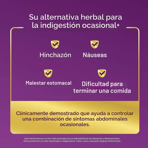 Vista 2 de FDgard Suplemento para la salud intestinal, indigestión, náuseas e hinchazón, malestar estomacal, 36 cápsulas Indigestión, Náuseas e hinchazón