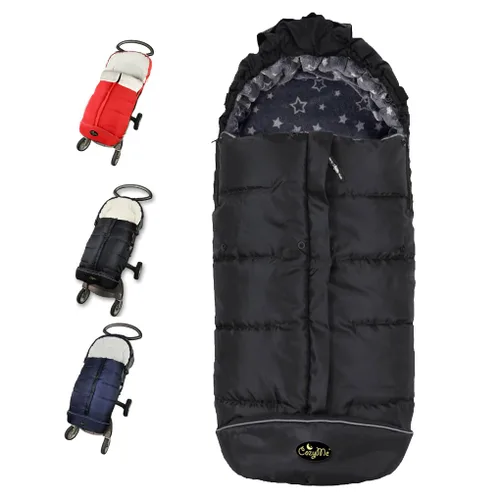 Vista 9 de Saco de dormir acogedor para bebé, saco de dormir para cochecito de bebé, estilo de cremalleras de 5 vías para bebé fácil de poner y quitar