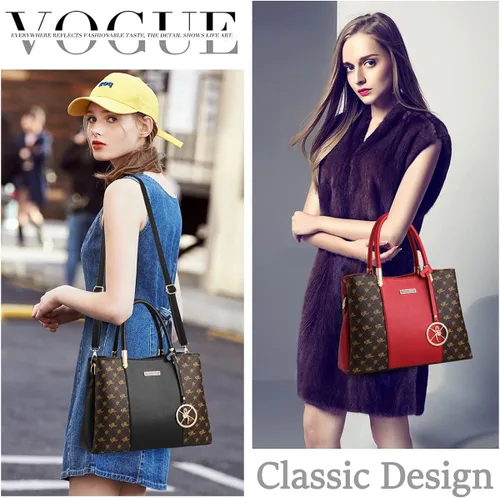Vista 2 de Bolsos y bolsas de mano para mujer, con asa superior, bolso de hombro para mujer