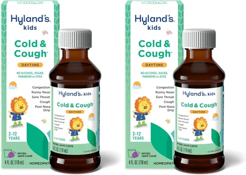 Vista 11 de Hyland's Resfriado y Tos para Niños, Paquete Combinado de Día y Noche, Medicina para el Resfriado para Edades de 2 Años en Adelante, Jarabe Medicina