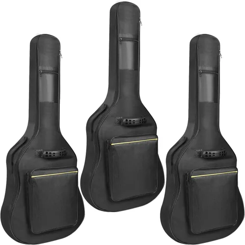 Vista 8 de Mdvora Paquete de 2 Fundas para Guitarra, Estuche para Guitarra Eléctrica de 38 40 41 Pulgadas, Funda Impermeable Oxford para Guitarra Eléctrica