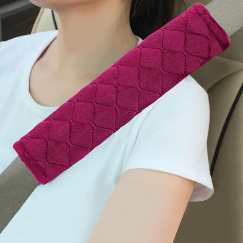 Vista 19 de Amooca Fundas Suaves para Cinturón de Seguridad del Automóvil Almohadillas de Hombro para Cinturón de Seguridad 2 PCS Ajuste Universal para Todos