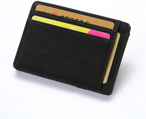 Vista 6 de Fida&Moon - Monedero de piel sintética para hombre, diseño de carteras mágicas