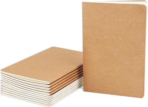 Vista 10 de EUSOAR Cuaderno de viaje, tamaño A5, paquete de 12 cuadernos de 5.5 x 8.2 pulgadas, cuaderno de dibujo con tapa suave, cuaderno de dibujo, cuaderno