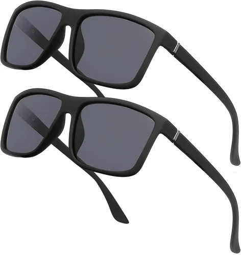 Vista 7 de Gafas de sol polarizadas deportivas para hombre, gafas de marco cuadrado NP1007