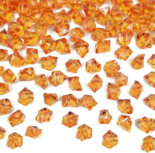 Vista 9 de Rellenos de Jarrón Negros para Decoración del Hogar, Cubitos de Hielo Triturado Falsos, Rellenos de Jarrón, 150 piezas Cubitos de Hielo Falsos