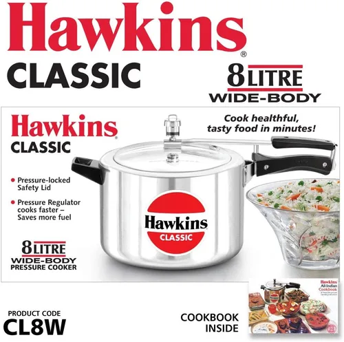 Vista 3 de Ollas de presión de aluminio Hawkins Classic, Plateado