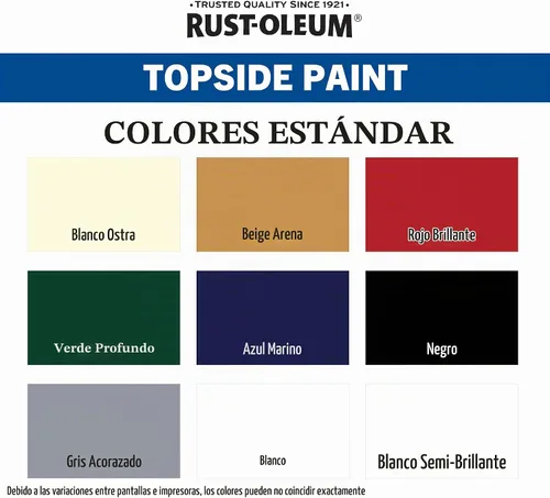 Vista 6 de Rust-Oleum 207005 Pintura para cubierta marina Marine Coatings, cuarto de galón, color gris acorazado Acabado marino duradero, fibra de vidrio
