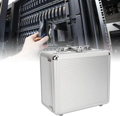 Vista 2 de Dpofirs Almacenamiento de disco duro de 2.5 pulgadas, almacenamiento de disco duro x maleta con 20 bahías, estuche de transporte de disco duro