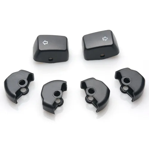 Vista 6 de Kit de tapas de interruptor negras con control manual para Harley Sportster XL Dyna Softail 2014-2023