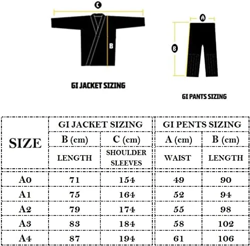 Vista 5 de Twister Challenge Brazilian Jiu Jitsu Gi Uniforme de Jiu Jitsu BJJ Gi Tela ligera preencogida Viene con cinturón gratis