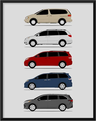 Vista 28 de Idea Network Póster hecho a mano compatible con Toyota Corolla Print Wall Art Decoración hecha a mano del Corolla Sprinter Generations History
